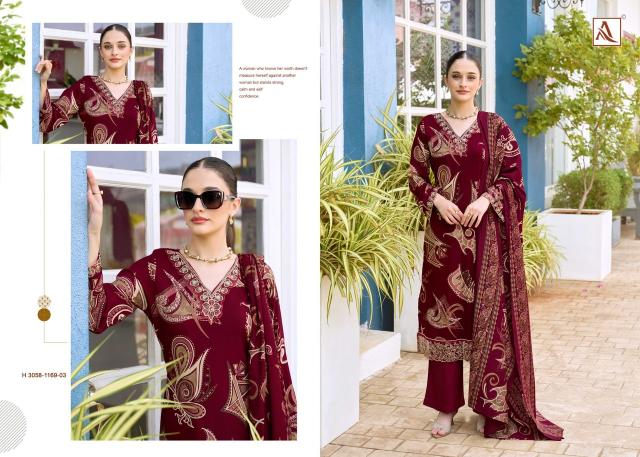 Alok suit turkis-19 embroidery dress material wholesale